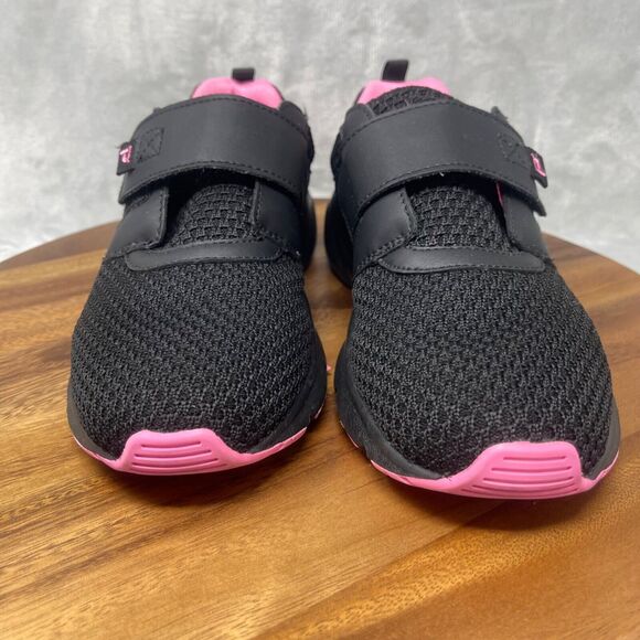 Propet Stability X Strap Womens Sneaker 8.5N (AA) Black Pink Hook & Loop WAA033M - Picture 4 of 15